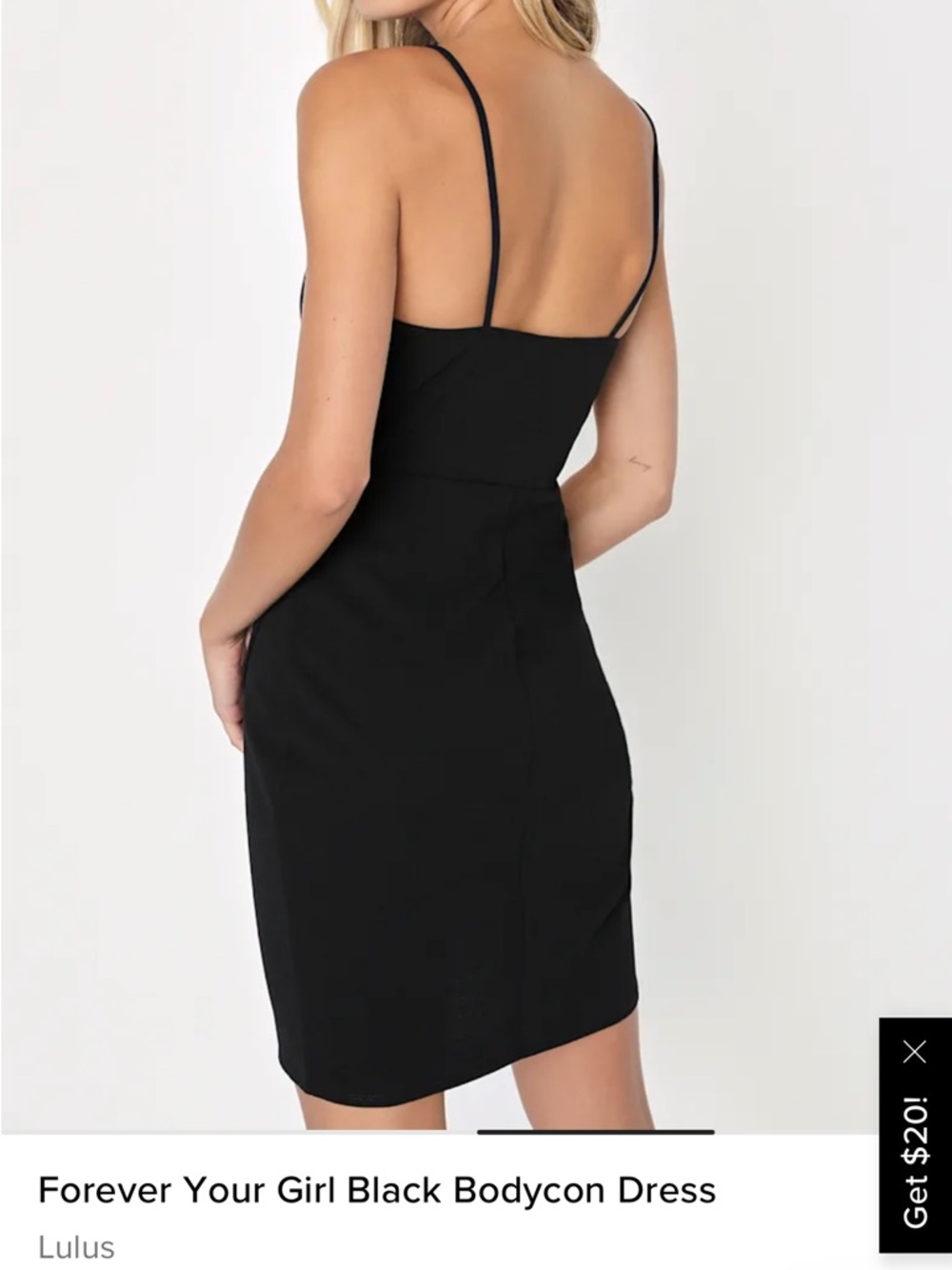 Forever your girl black bodycon dress from Lulu’s - Picture 2 of 10